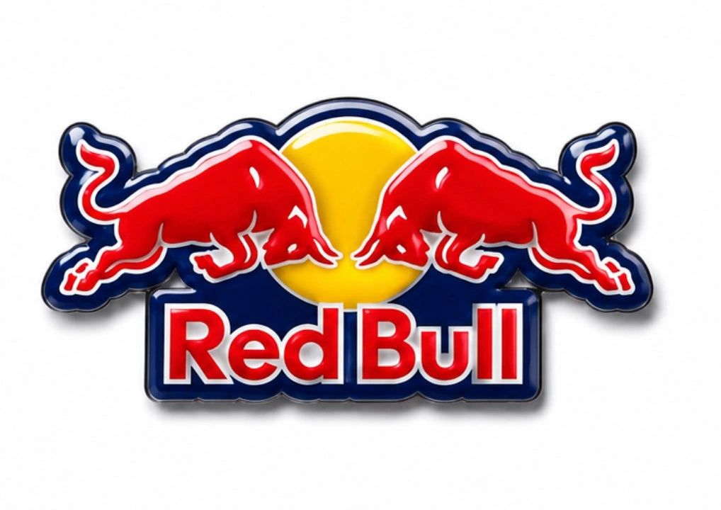 Red Bull Twin Bulls Sticker | 4 Inch
