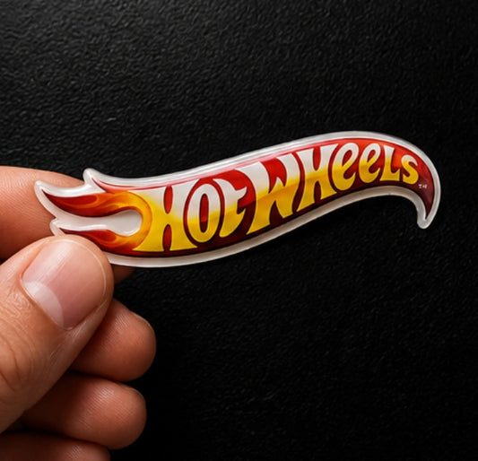 Hot Wheels 3D Dome Sticker | 3 Inch