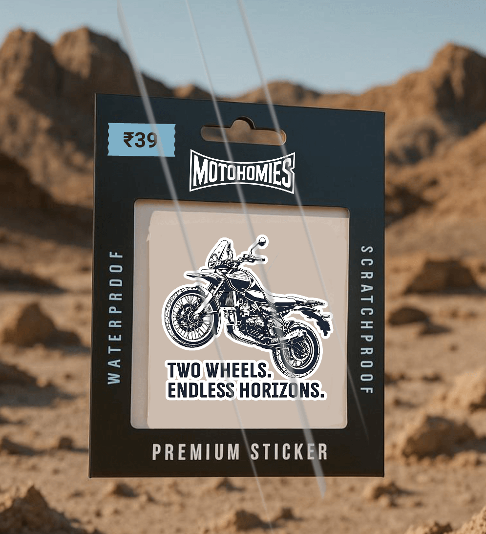 Two Wheels Endless Horizon  | Sticker