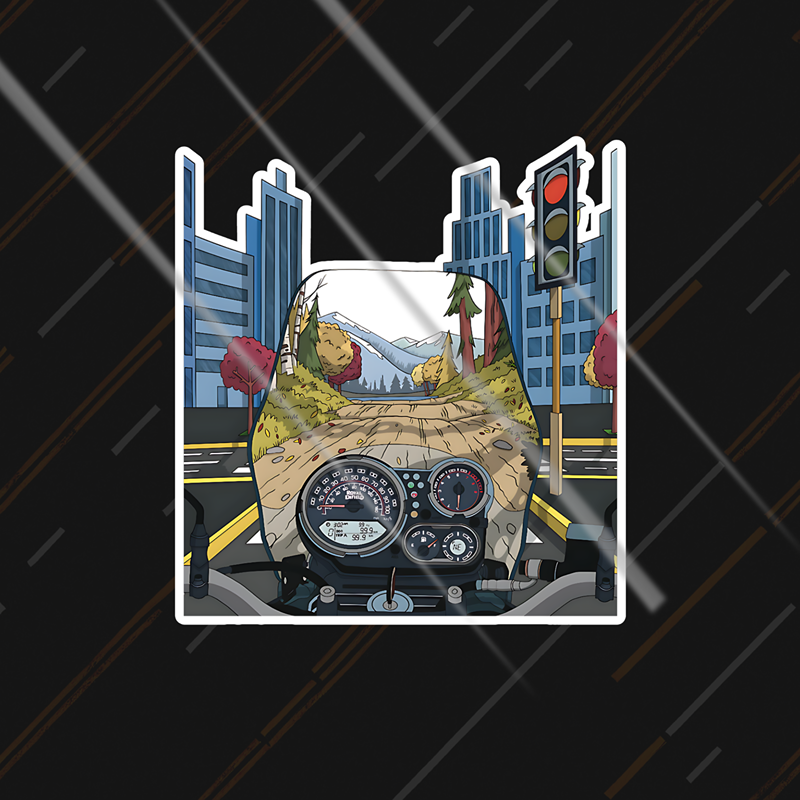 Himalayan 411 Cockpit | Sticker