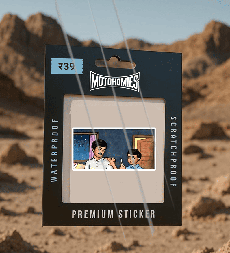 Adarsh Balak & Father | Sticker