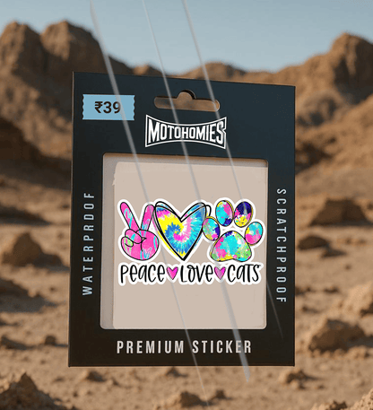 Peace Love Cats | Sticker