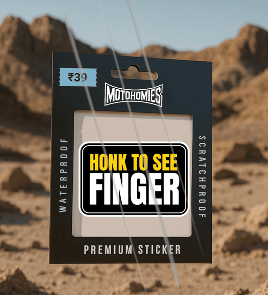 Honk To See Finger | Reflective Sticker