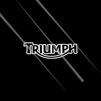 Triumph Classic Wordmark Sticker for Bike & Helmet- 3 inch
