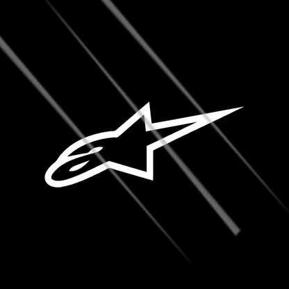 Alpinestars bike sticker car sticker motorcycle stickers India reflective logo Motohomies