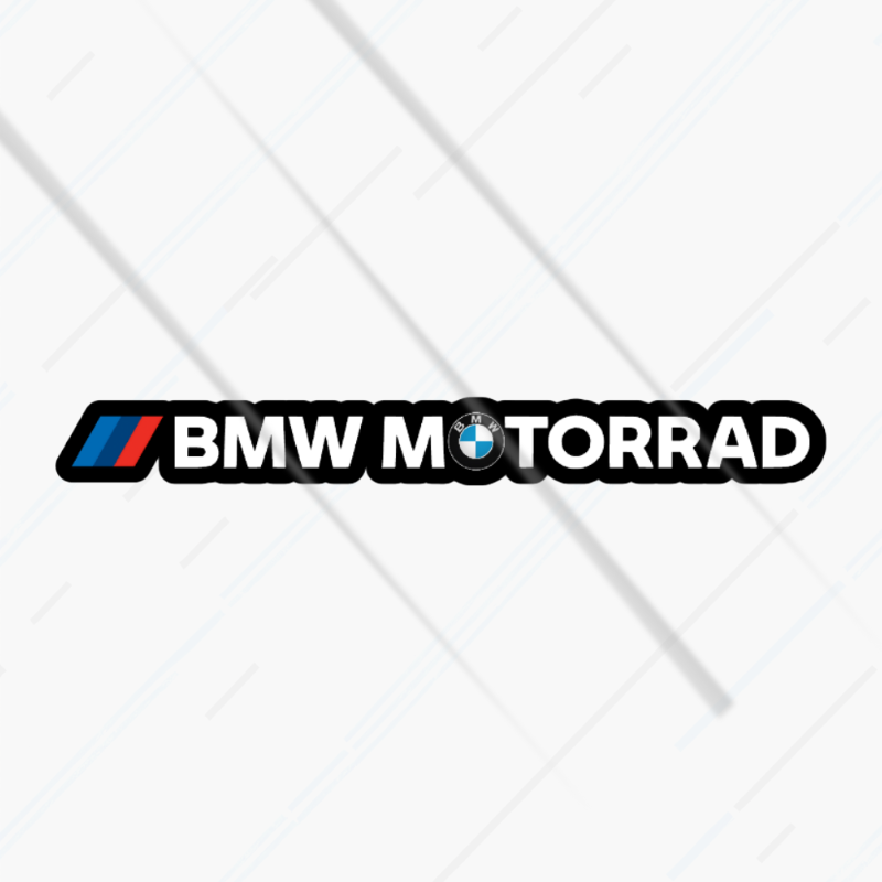 BMW Motorrad logo sticker on a white background