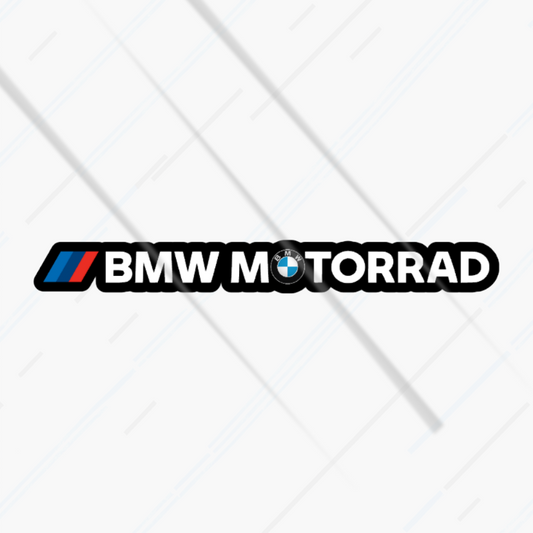 BMW Motorrad logo sticker on a white background