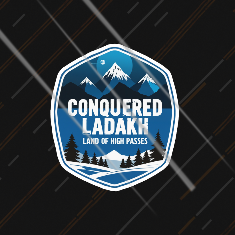 Conquered Ladakh | Sticker – Motohomies