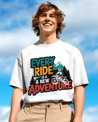 Every ride is a new adventure | Unisex Oversized T-Shirt