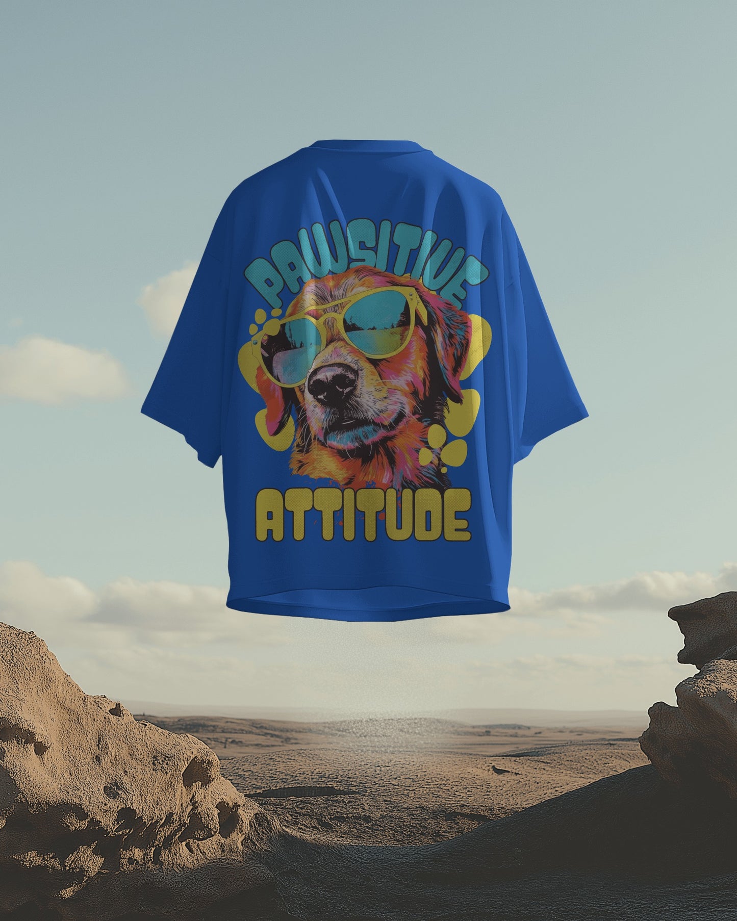 Pawsitive Attitude | Oversized T-Shirt