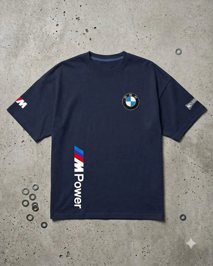BMW M Power navy T-shirt with BMW roundel and M Power graphic