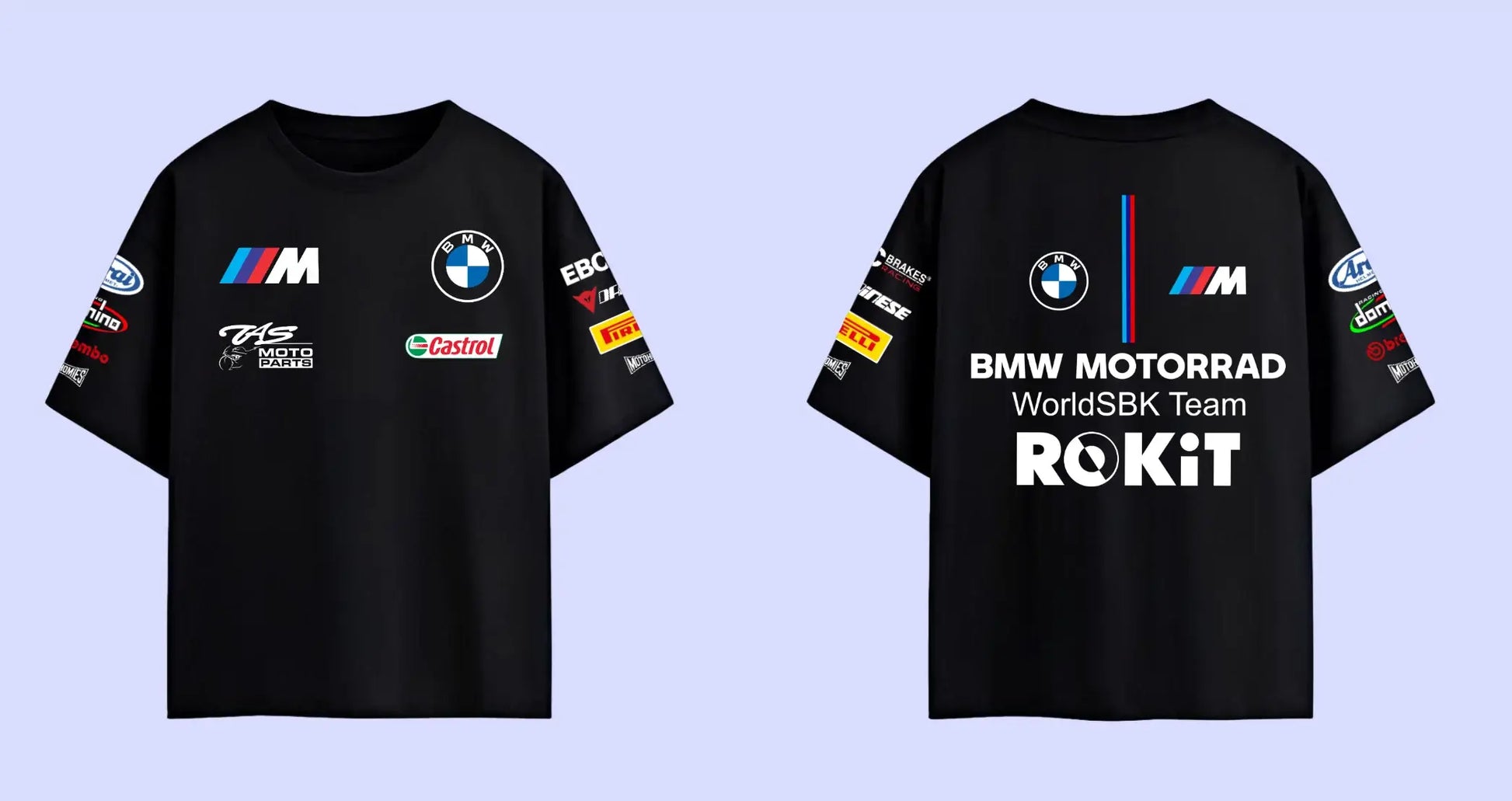 BMW oversized t shirt black racing graphic multiple view product image
