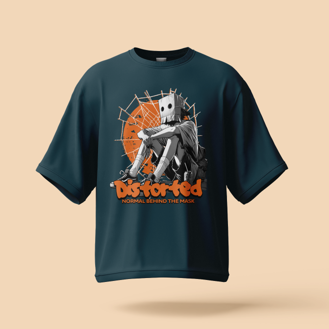 Distorted | Unisex Oversized T-Shirt