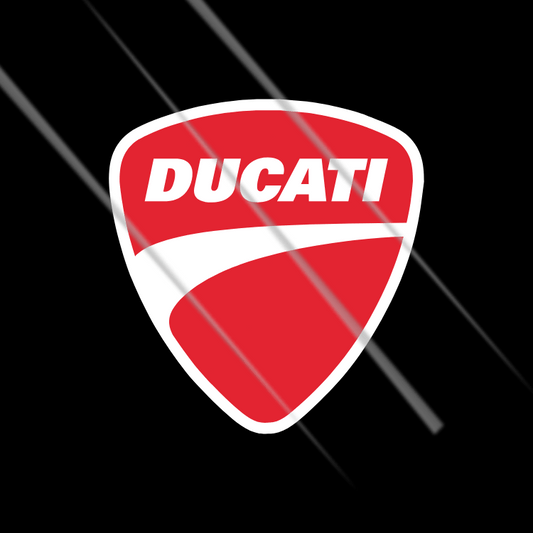 Ducati Corse logo waterproof vinyl sticker for bikes cars and helmets premium racing decal Motohomies