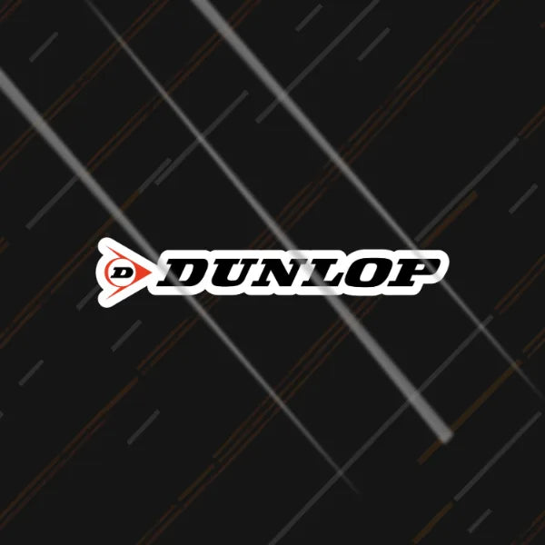 Dunlop tyre brand reflective sticker 3 inch glowing under headlights