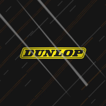 Dunlop reflective sticker 4 inch glowing under headlights at night