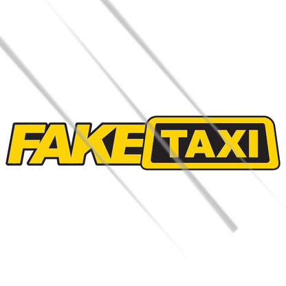 Fake taxi meme vinyl sticker for cars, bikes and funny sticker lovers – Motohomies