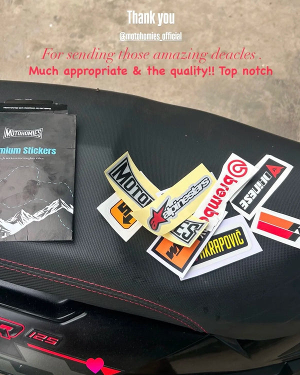 Raghav with Motohomies gear