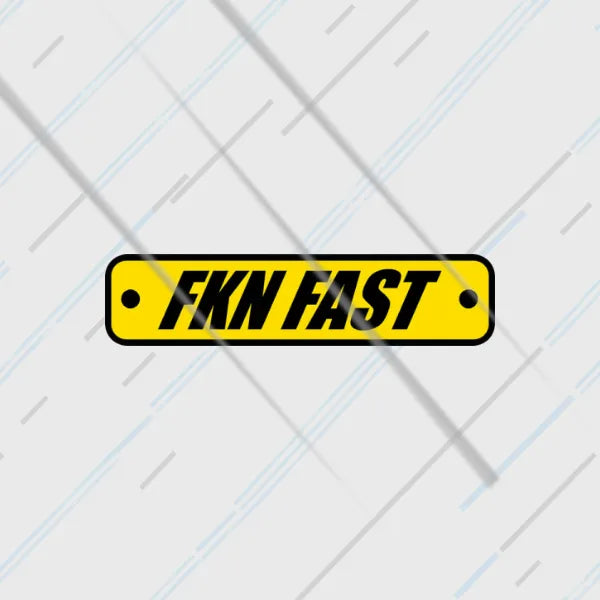 FKN Fast reflective sticker 3 inch glowing under headlights at night