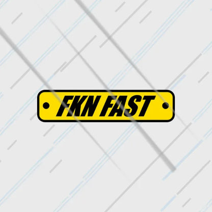FKN Fast reflective sticker 3 inch glowing under headlights at night