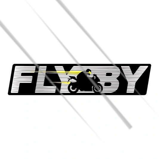 Flyby motorcycle speed style vinyl sticker for bikes and riders – Motohomies