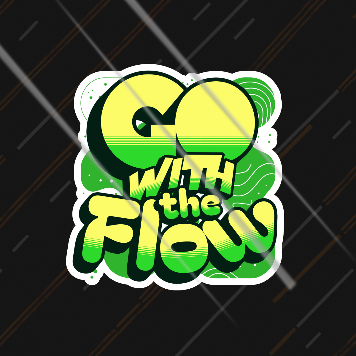 Go With The Flow | Sticker