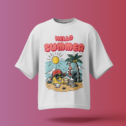 Hello summer | Oversized Unisex T-Shirt