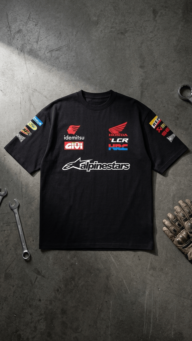 HONDA　HRC　RS250R/RS125R　Tシャツ　☆新品未使用☆ Honda MotoGP Oversized T-Shirt India — Biker Streetwear – Motohomies