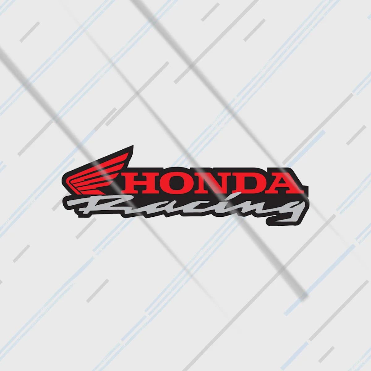 Honda Racing wings HRC red logo sticker 3 inch in matte vinyl for CBR Africa Twin