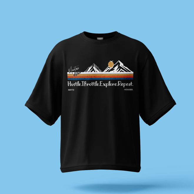Hustle.Throttle.Explore.Repeat  | Unisex Oversized T-Shirt