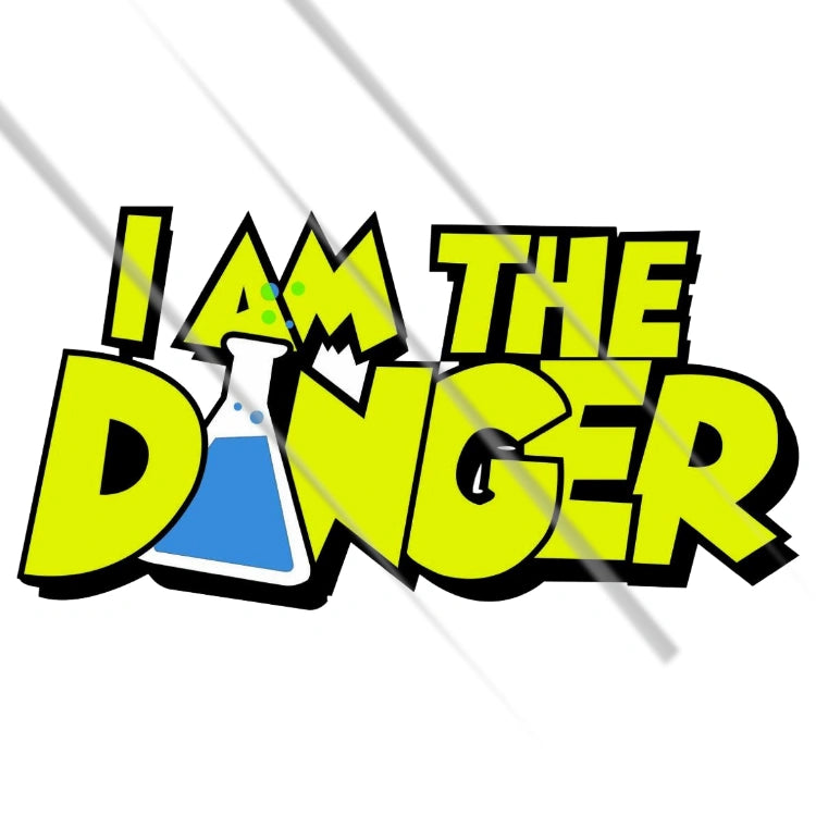 I am the danger breaking bad quote vinyl sticker for bikes and laptops – Motohomies