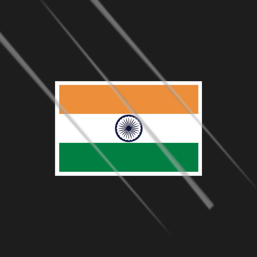 india flag sticker with tricolor design for cars bikes and helmets