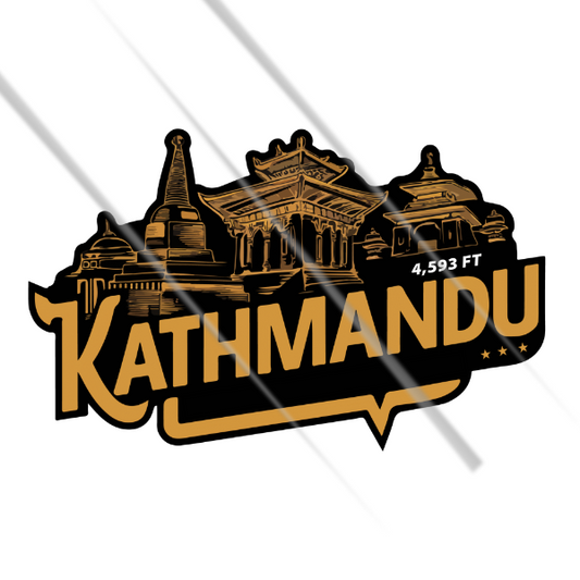 Kathmandu Nepal travel waterproof vinyl sticker for bikes cars and laptops cultural design decal Motohomies