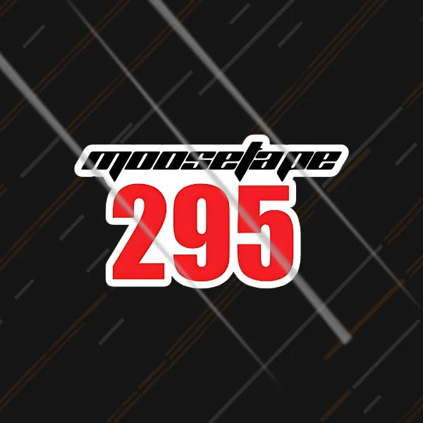 Moosetape 295 reflective sticker 3 inch glowing under headlights at night