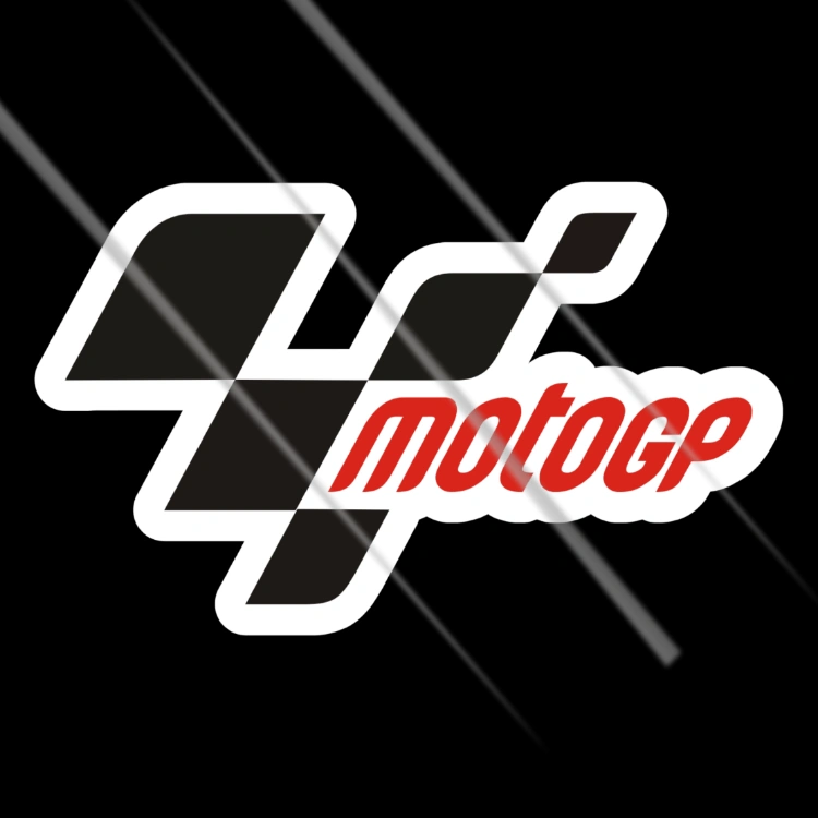 MotoGP racing flag logo vinyl sticker for bikes, helmets and riders – Motohomies