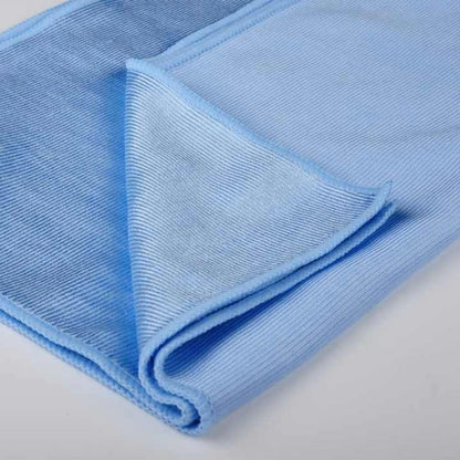 Blue 300 GSM microfiber glass cloth for helmet visor and car windshield cleaning – Motohomies