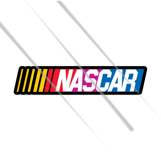 NASCAR racing logo vinyl sticker for cars, bikes and motorsport fans – Motohomies