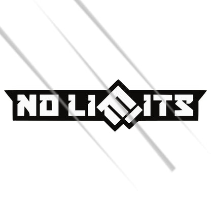 No limits racing style vinyl sticker for bikes, cars and riders – Motohomies