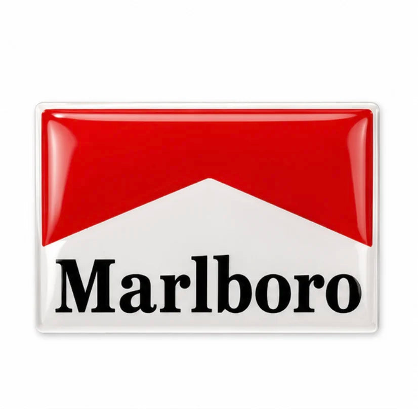 Marlboro Racing 3D Dome Sticker | 3 Inch