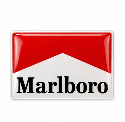 Marlboro Racing 3D Dome Sticker | 3 Inch