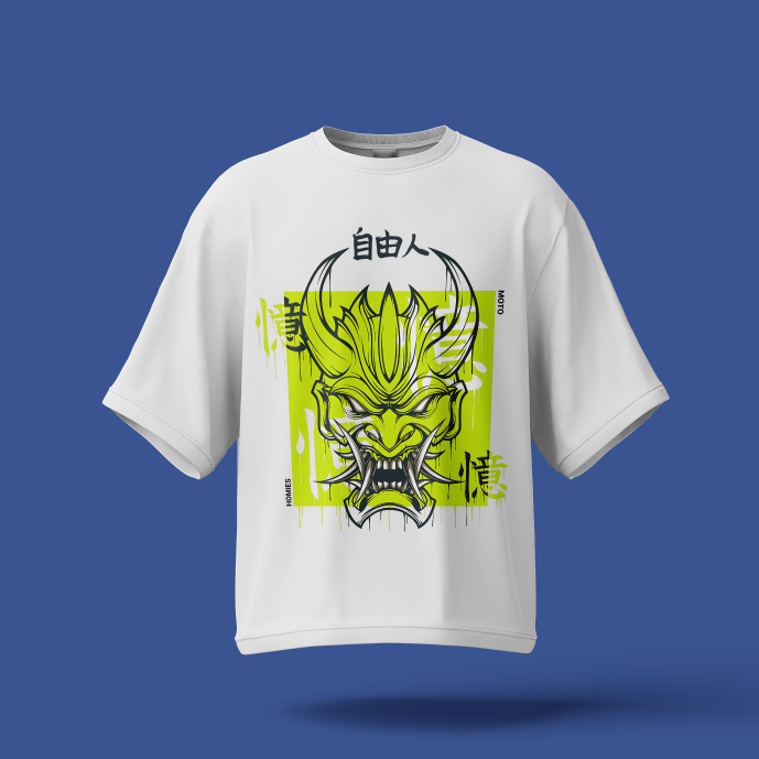 Oni mask | Unisex Oversized T-Shirt