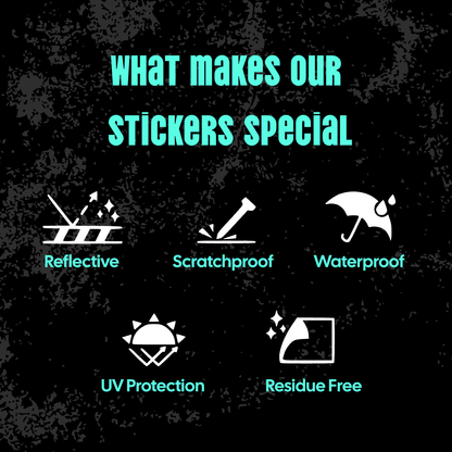 Shell Middle Finger Funny Parody Reflective Sticker | 3 inch