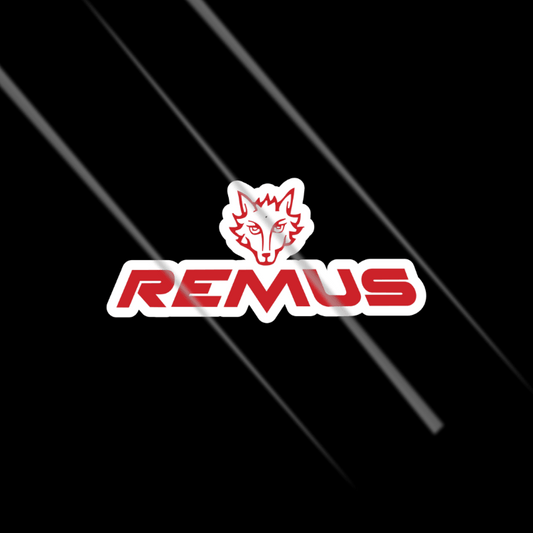 Remus exhaust racing logo waterproof vinyl sticker for bikes cars and helmets wolf logo decal Motohomies