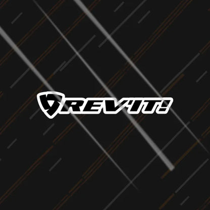 Rev'it! riding gear brand sticker 3 inch in matte vinyl for motorcycle fuel tank