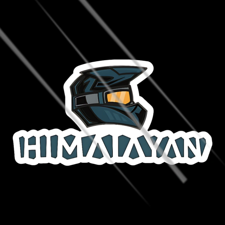 Royal Enfield Himalayan adventure bike helmet vinyl sticker – Motohomies