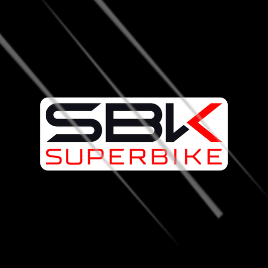 SBK superbike racing logo waterproof vinyl sticker for bikes and helmets – Motohomies