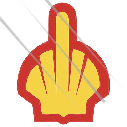 Funny shell parody meme vinyl sticker for bikes, cars and laptops – Motohomies