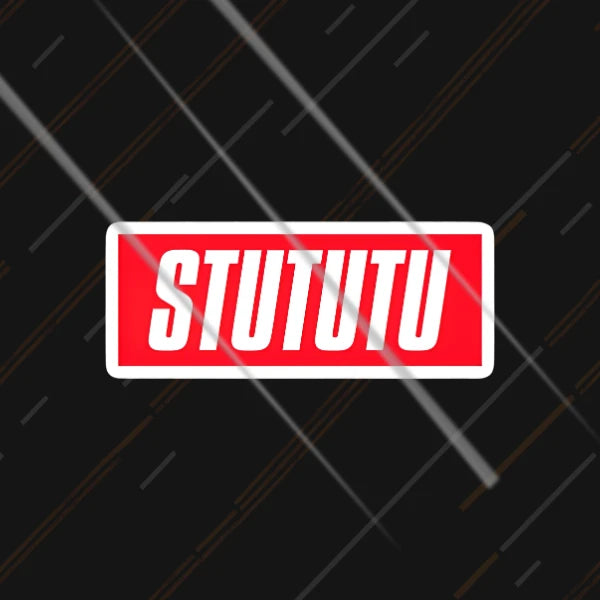 Stututu reflective sticker 3 inch glowing under headlights at night