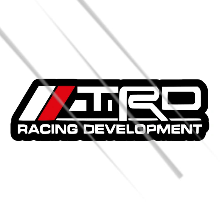Toyota TRD racing development performance vinyl sticker for cars and motorsport fans – Motohomies