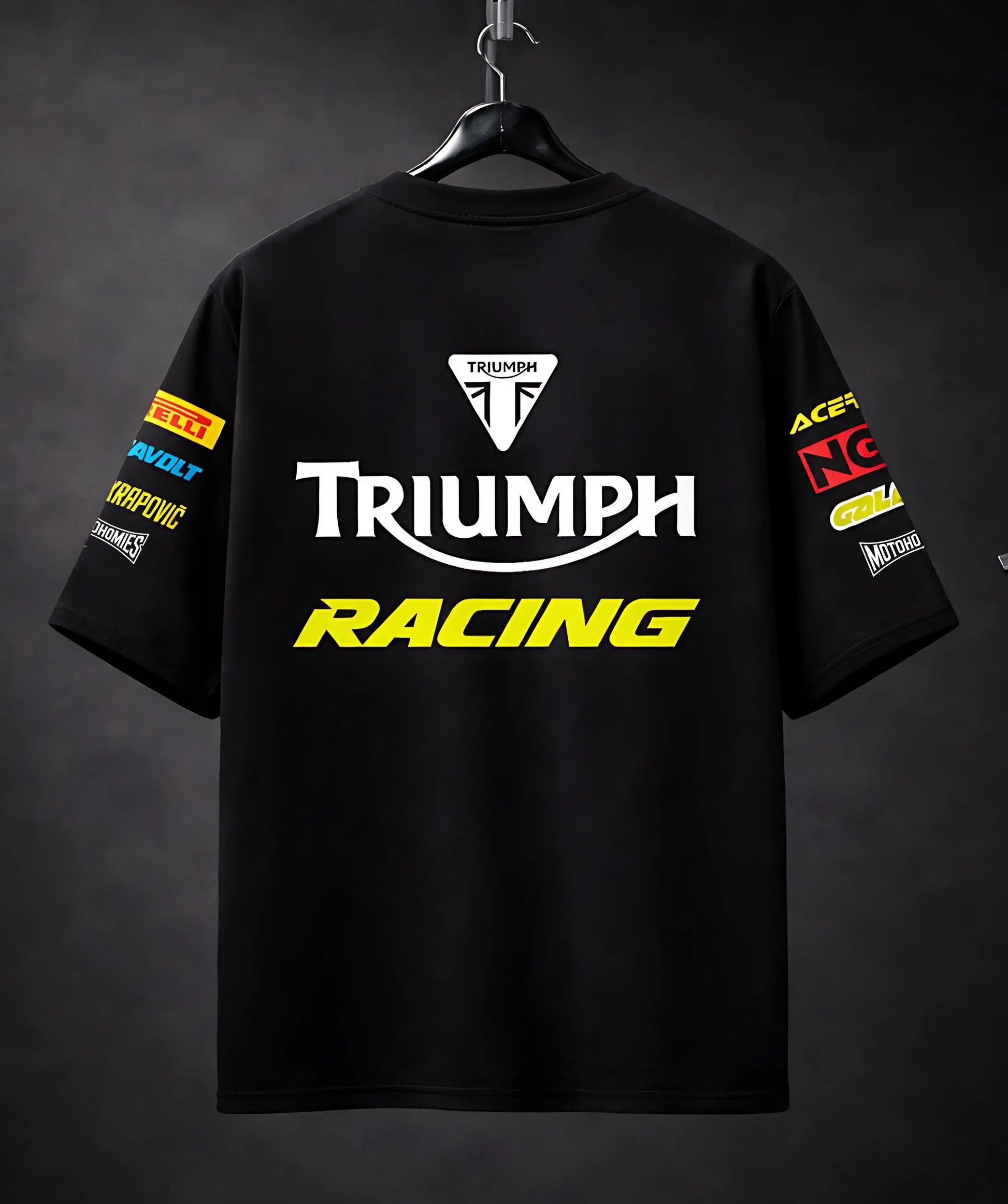 TRIUMPH MOTORCYCLES Tシャツ Mサイズ Triumph Racing Oversized T-Shirt India — Biker Streetwear – Motohomies